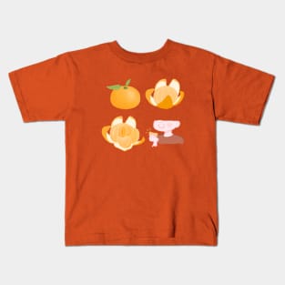 Cute mandarin orange illustration Kids T-Shirt